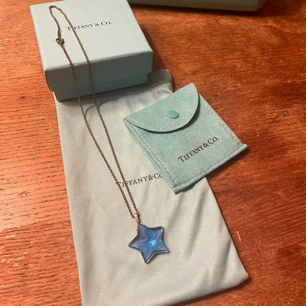 🌟 Authentic Tiffany & Co. Crystal Pendant Necklace 🌟